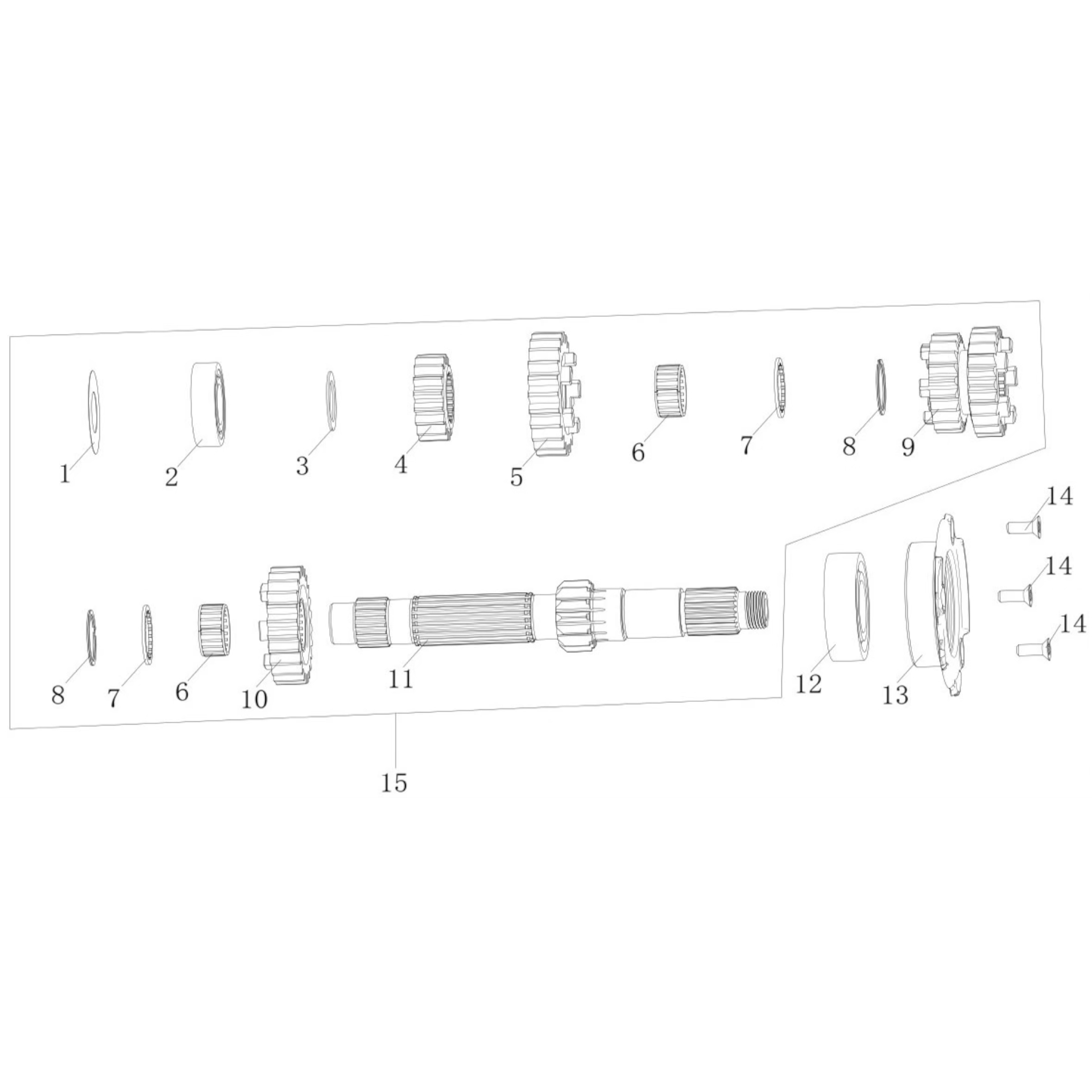 E09 E09 Main shaft section